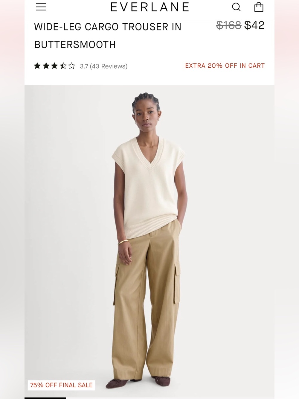 Everlane Cargo Trousers NWT - Picture 9 of 12